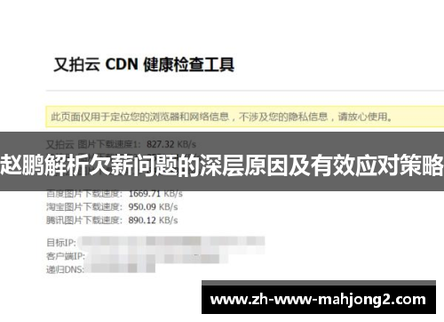赵鹏解析欠薪问题的深层原因及有效应对策略 赵鹏解析欠薪问题的深层原因及有效应对策略